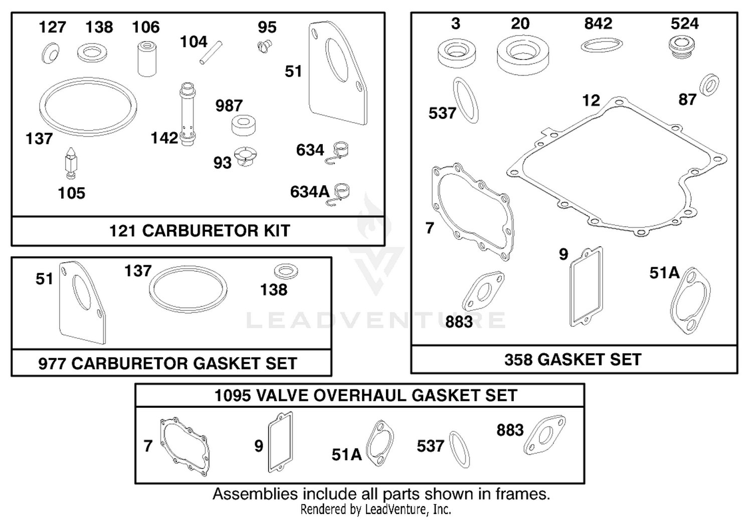 Engine Briggs  Stratton Model 28m707-1182-E1 9