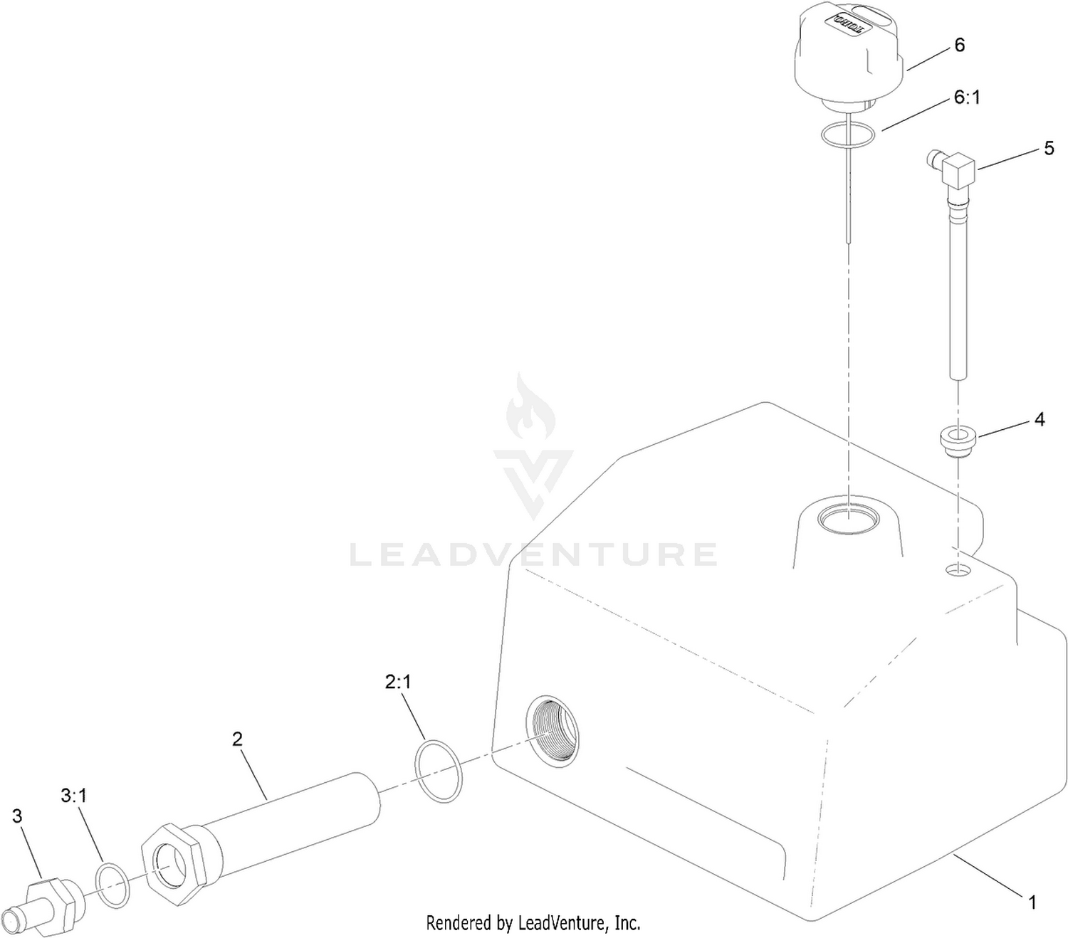 Hydraulic Tank Assembly No. 147-8219