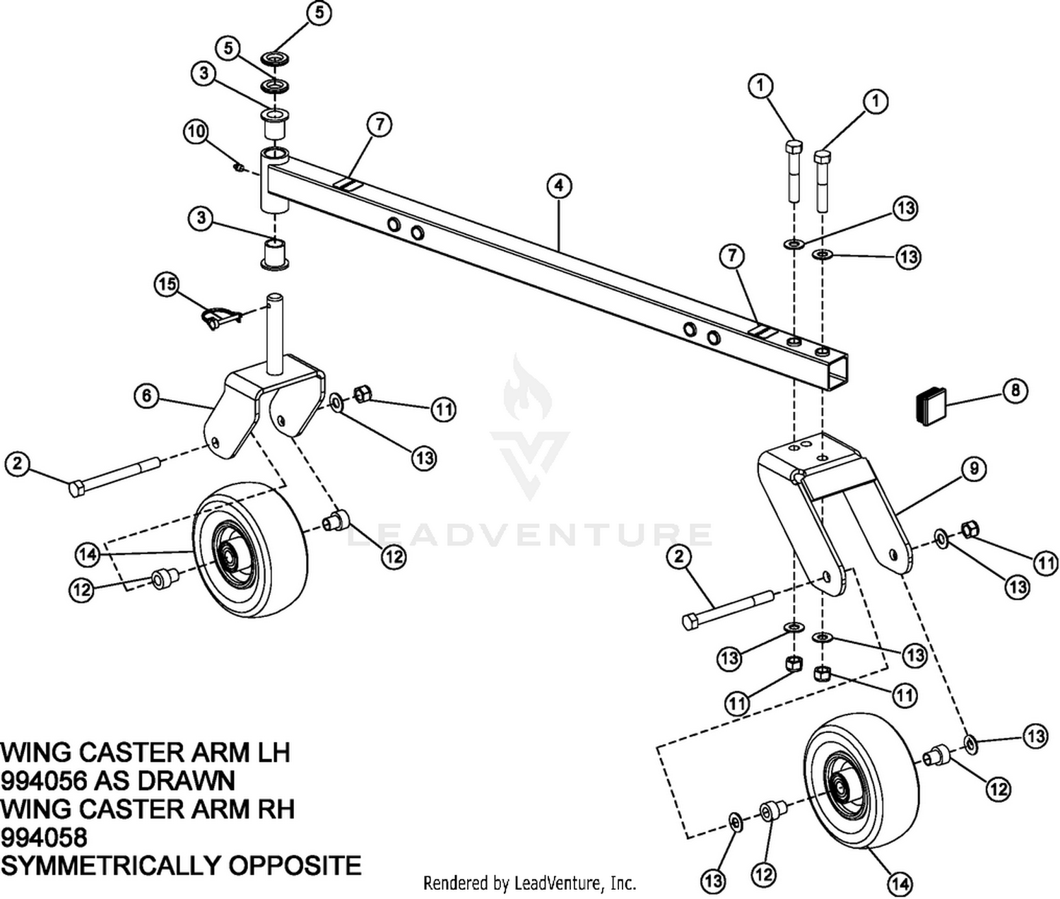 Wing Caster Arm