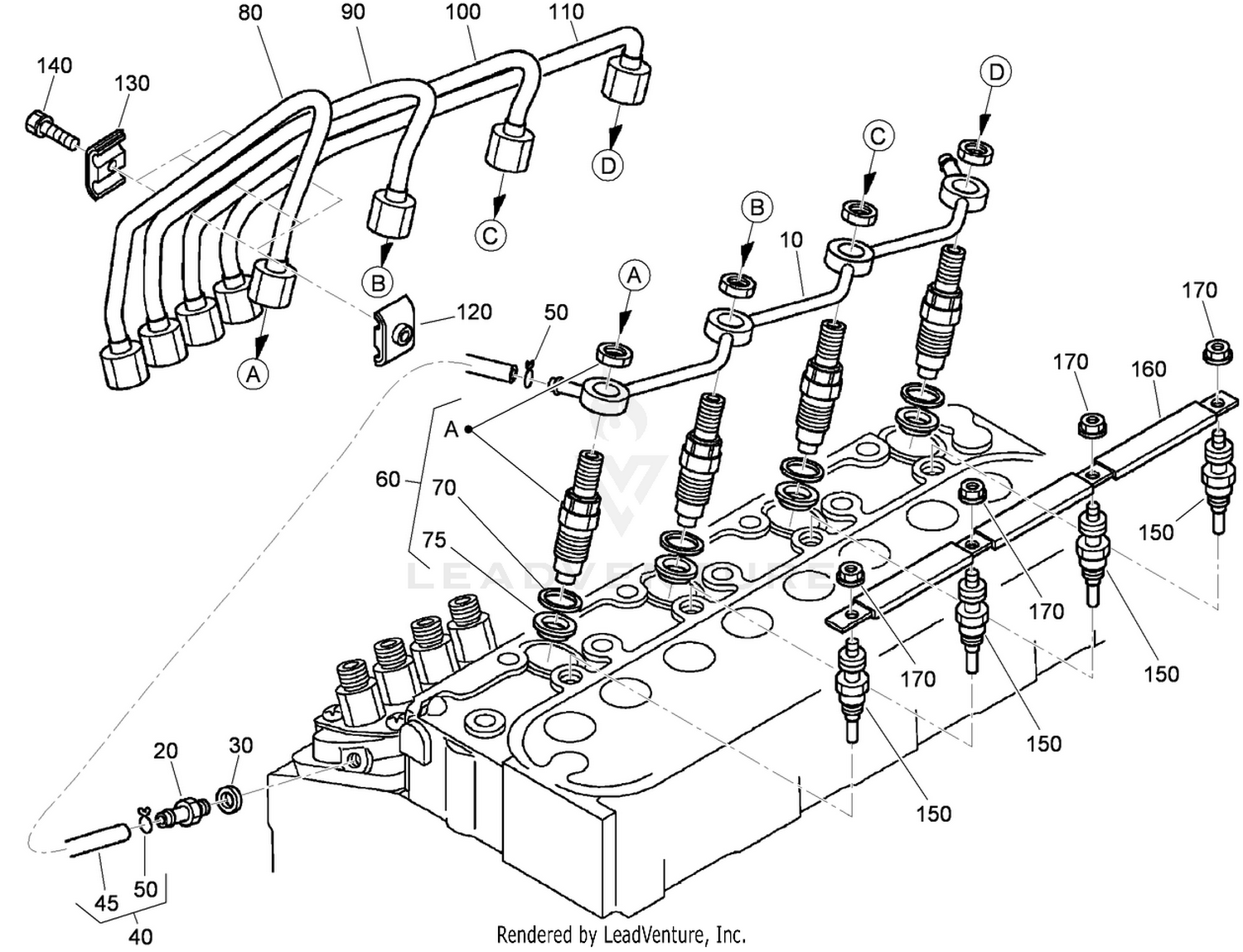 Nozzle Holder and Glow Plug Assembly