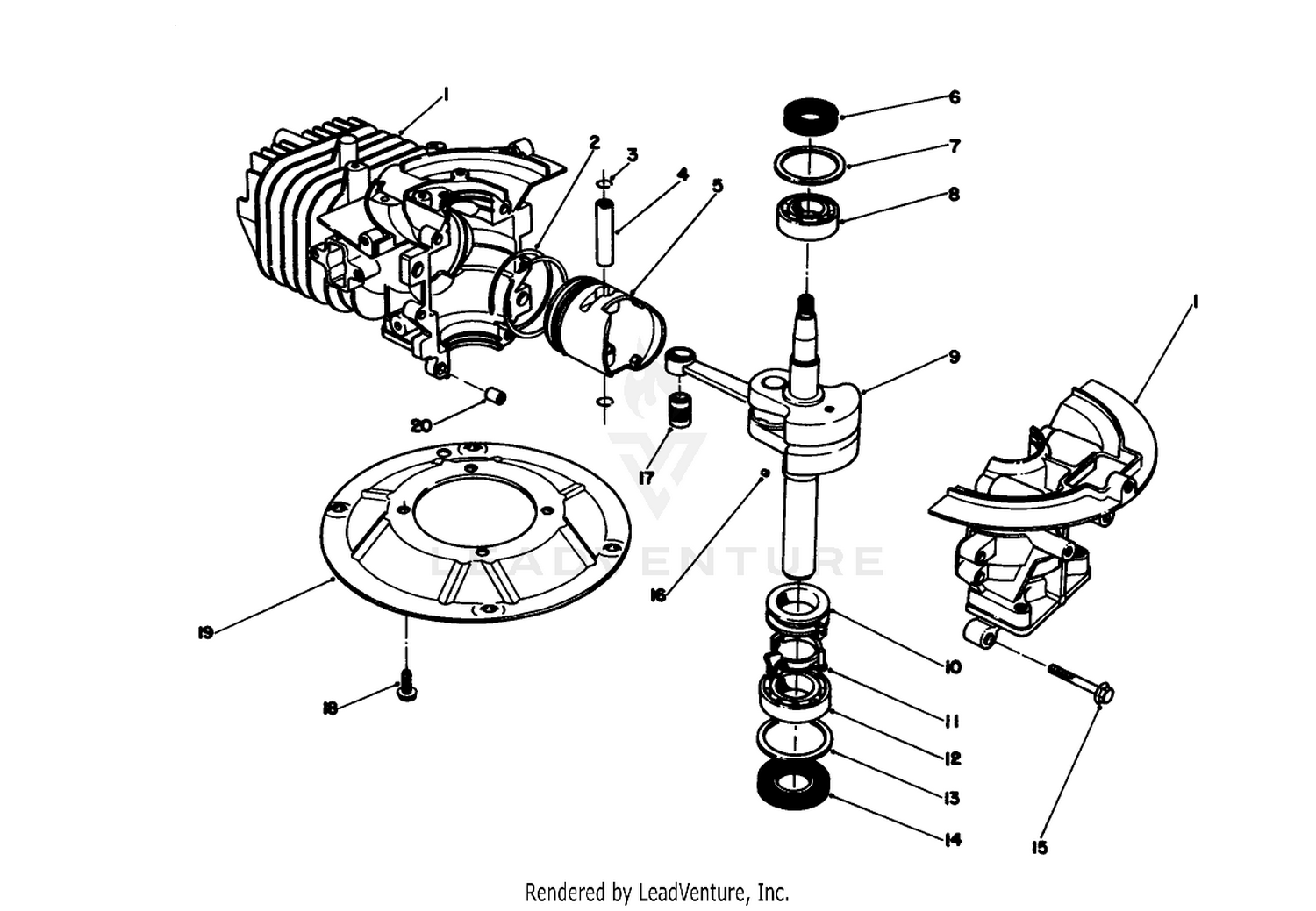 Crankshaft Assembly (engine No. 47pm1-2)