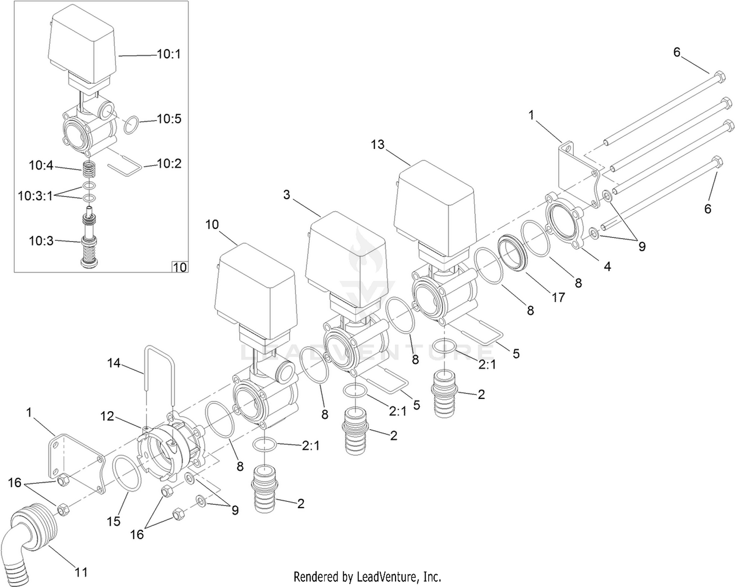 Agitation Manifold Valve Assembly