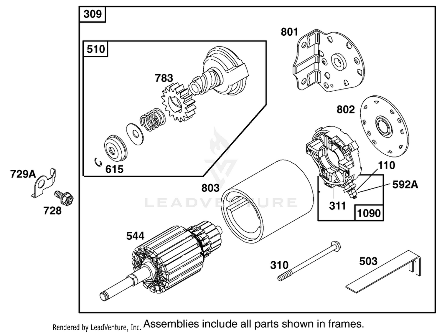 Engine Briggs  Stratton Model 28m707-1182-E1 8