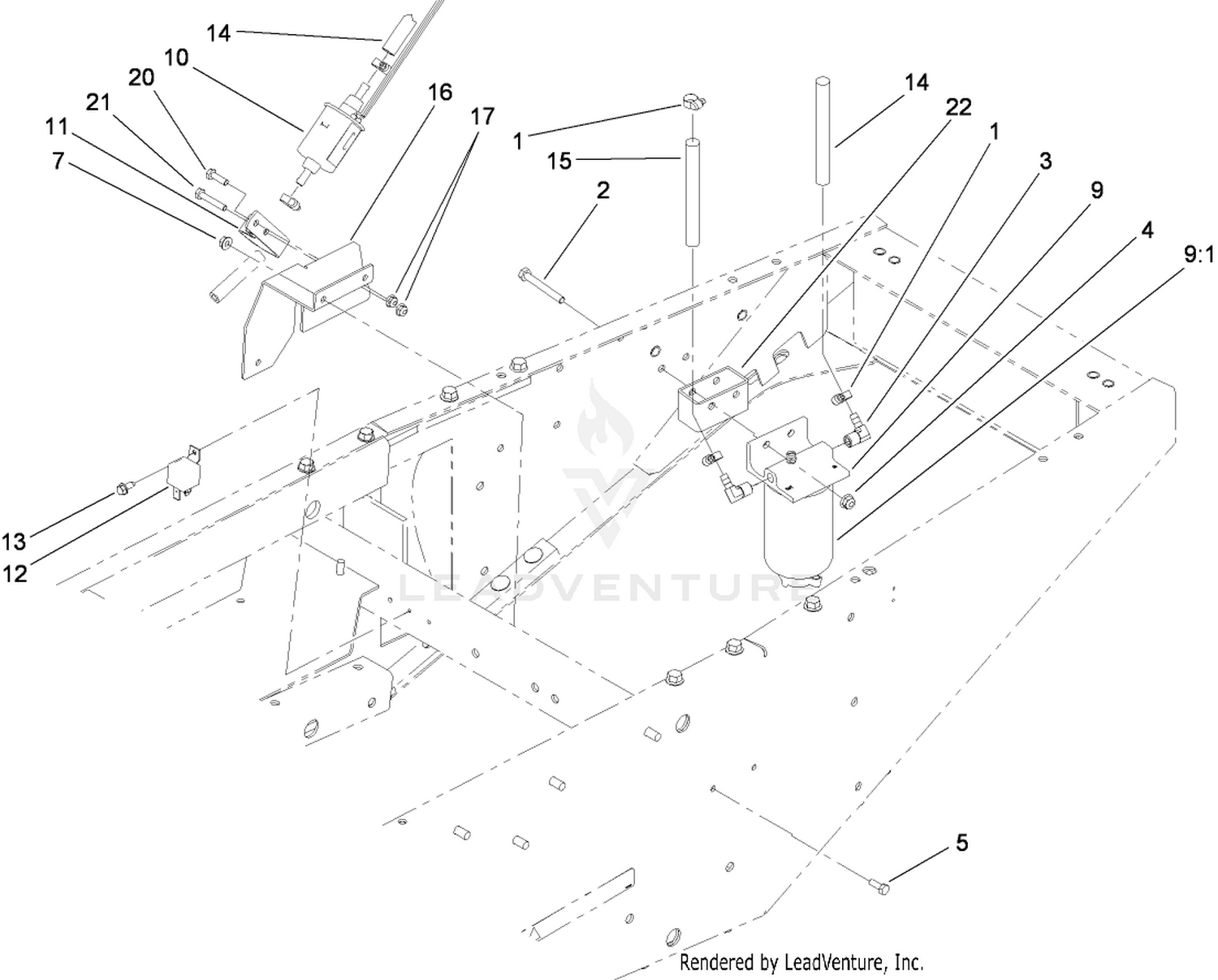 Water and Fuel Filter Assembly