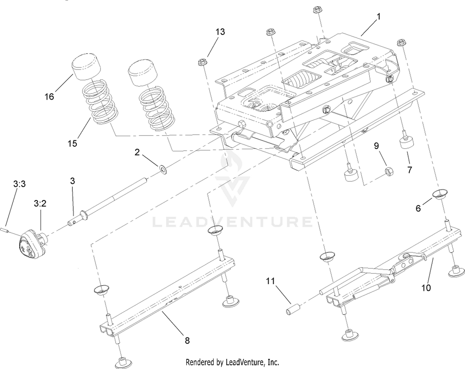 Seat Suspension Assembly No. 76-1970