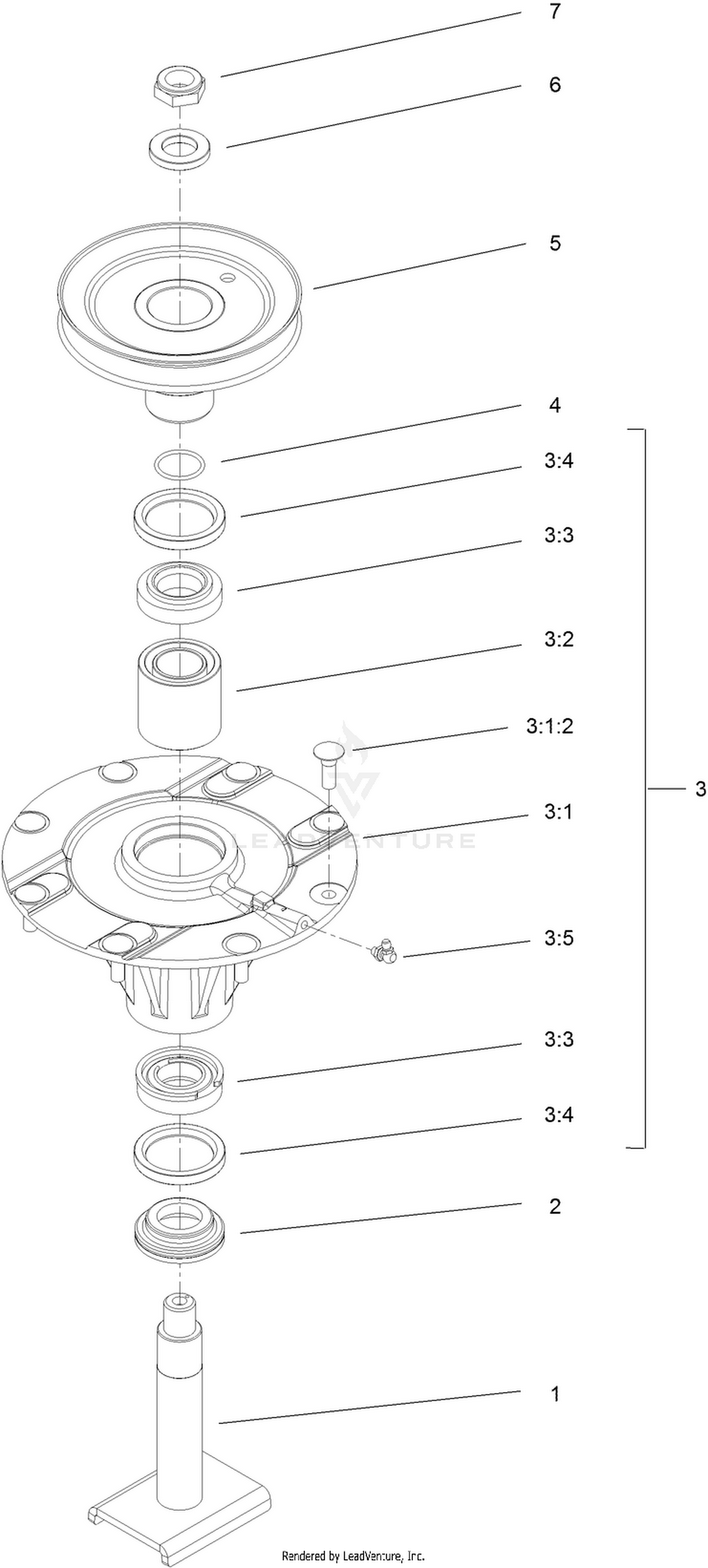 High Spindle Assembly No. 139-3176