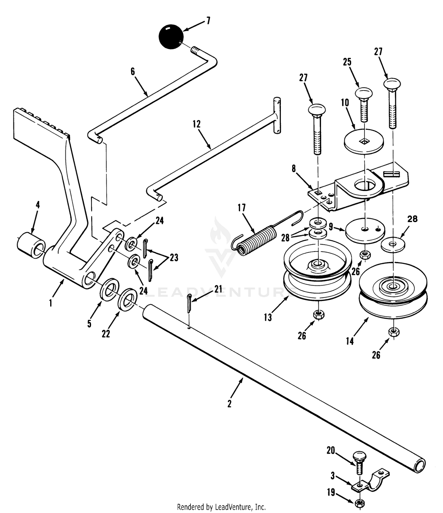 Brake  Idler Assembly (210-H  212-H)