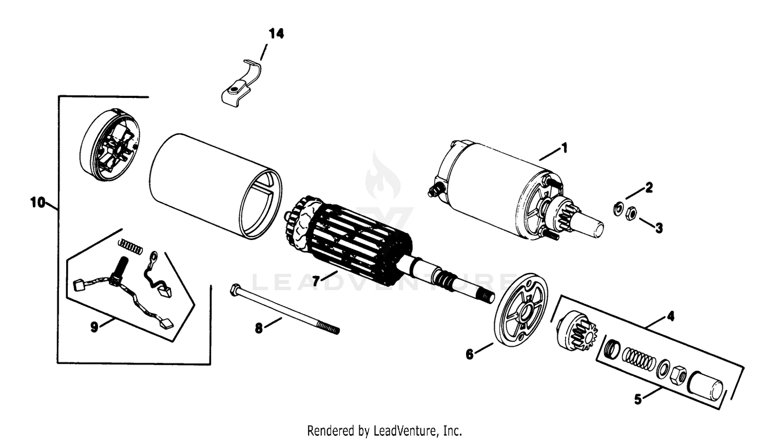 Electric Start Kohler Engine Model No. Kt17qs Type No. 24324