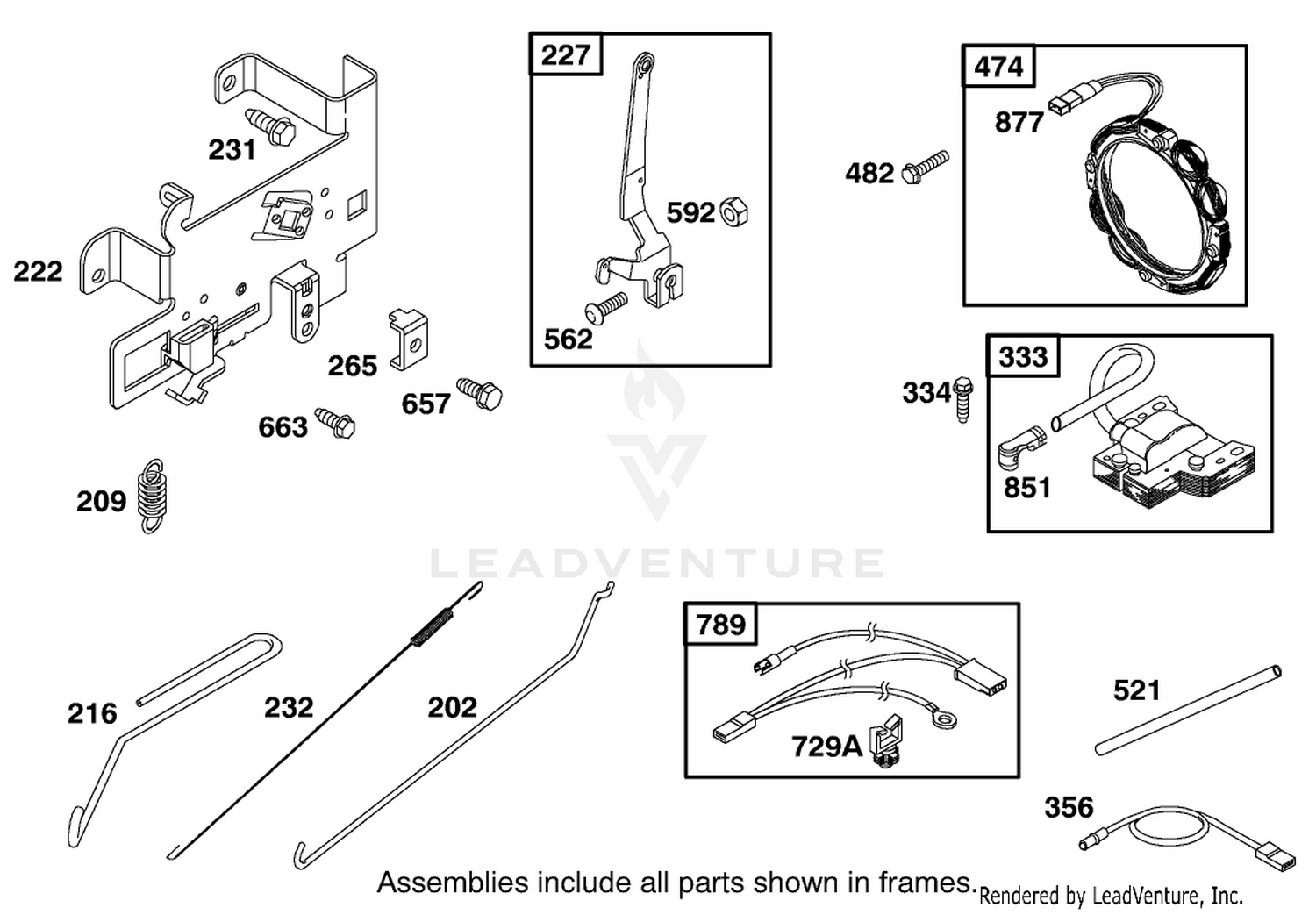 Engine Briggs  Stratton Model 28q777-0690-E1 6