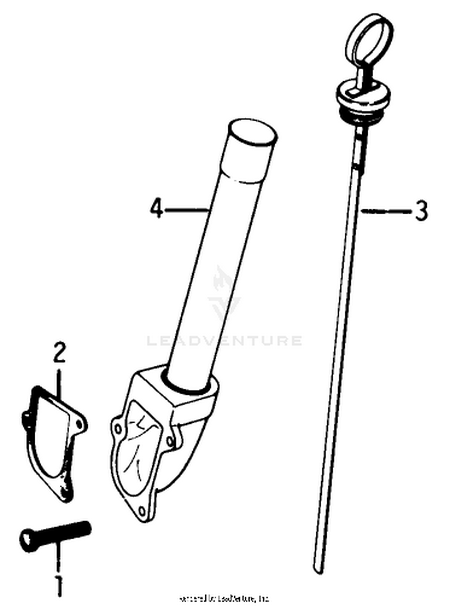 Dipstick-Engine Model No. K321s Spec. No. 60434