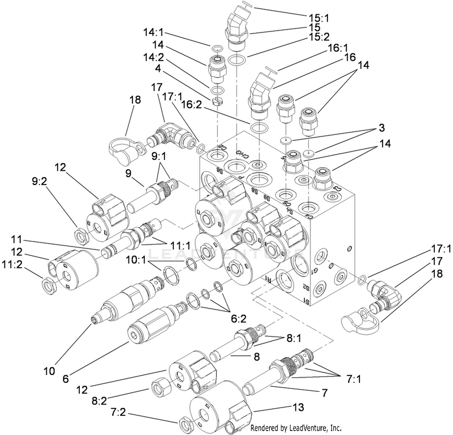 Lift Manifold Assembly No. 119-0061