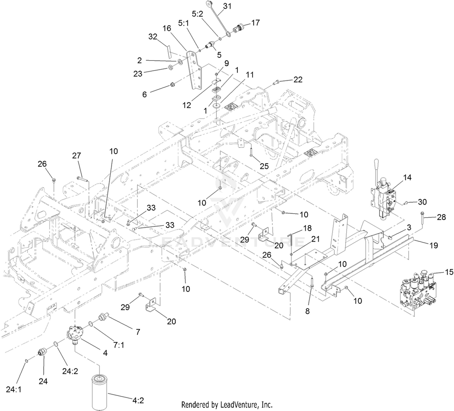 Manifold, Filter and Auxiliary Valve Assembly