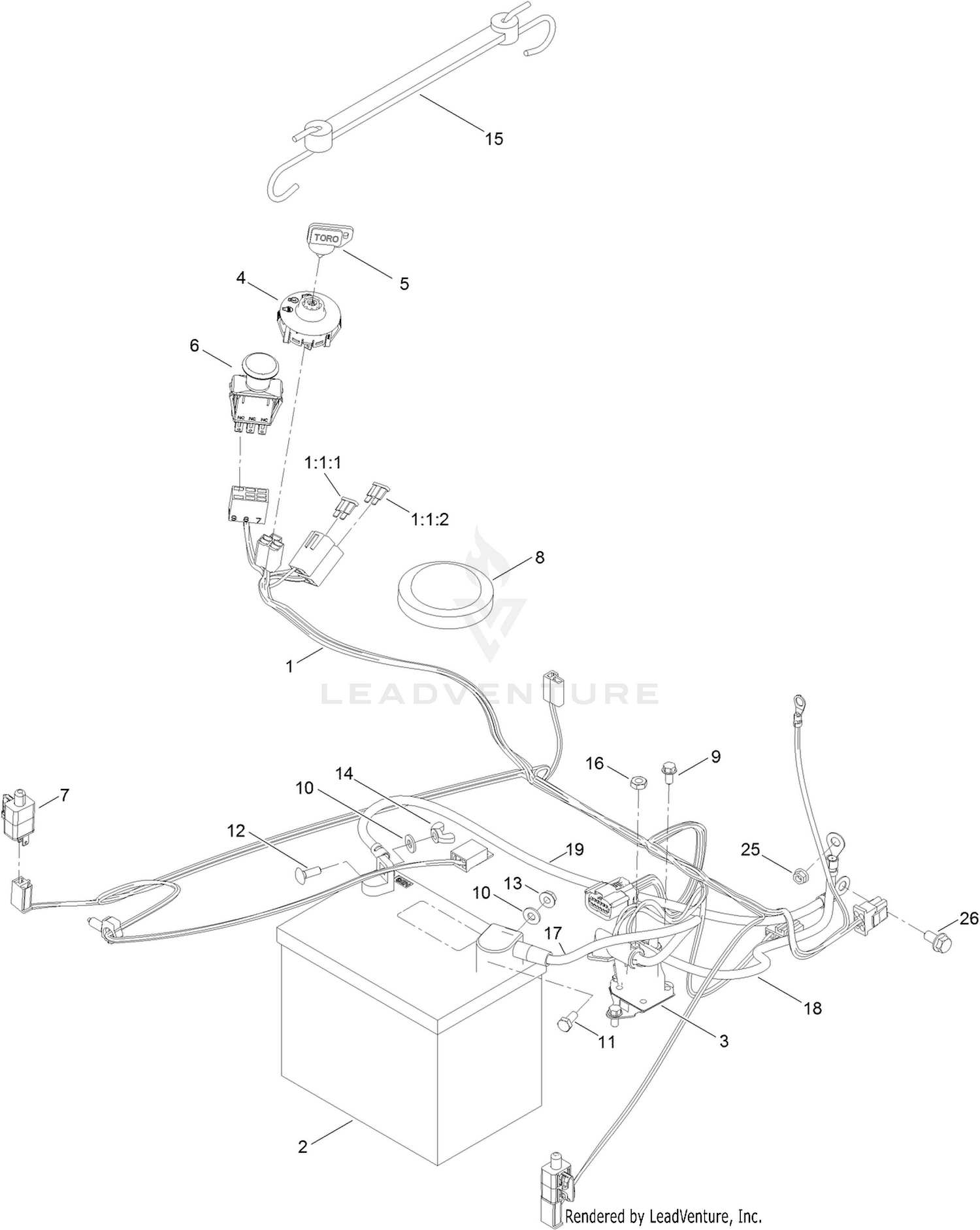 Battery and Electrical Assembly