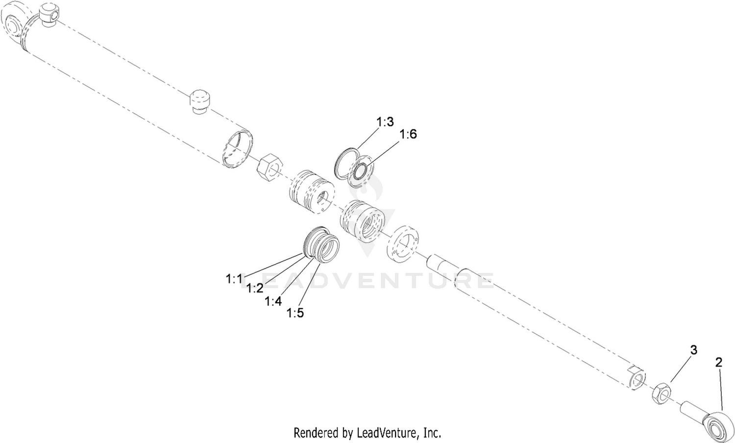 Hydraulic Cylinder Assembly No. 117-0701