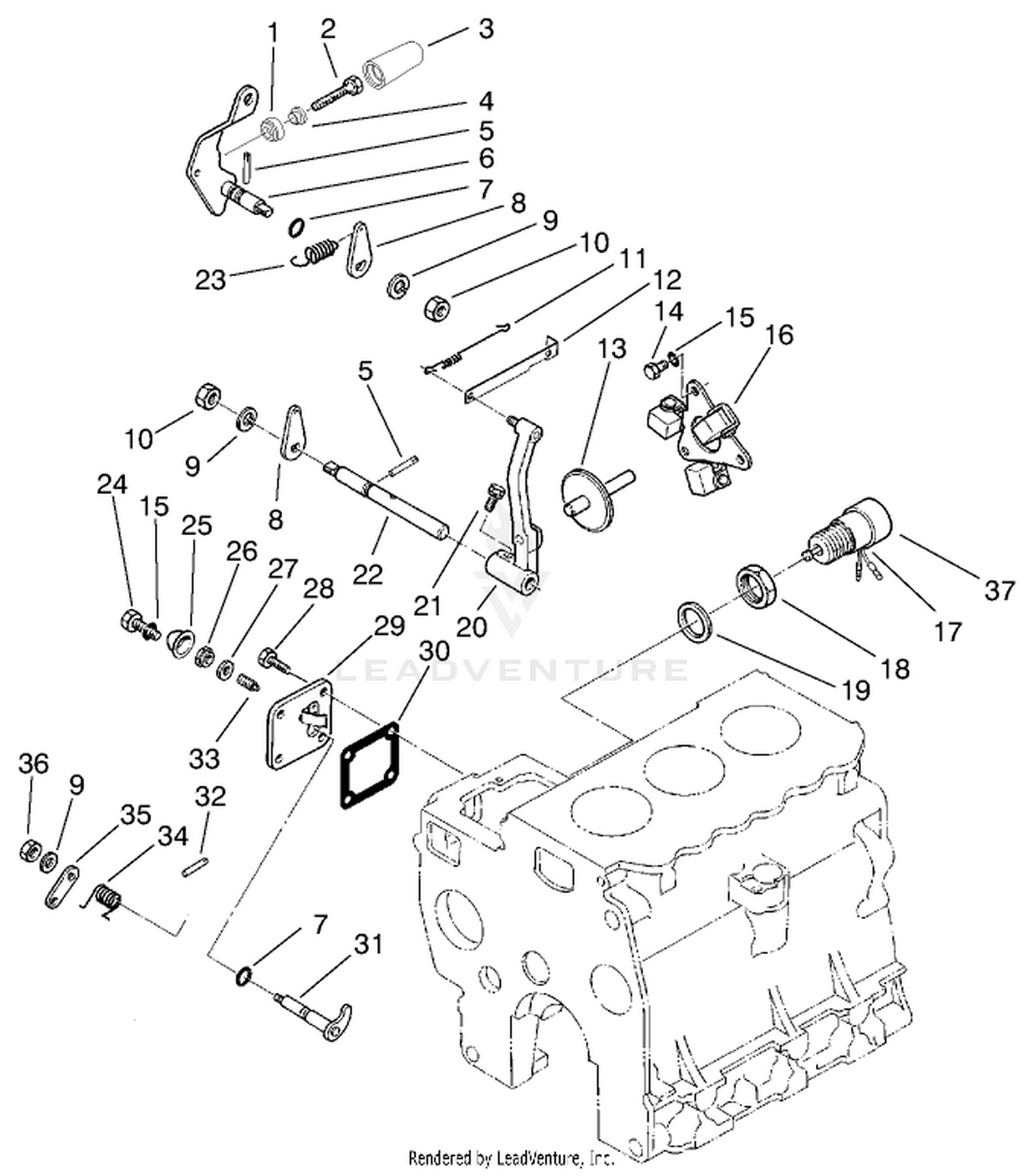 Engine Assembly (continued) (used On Serial No. 60152  Up)