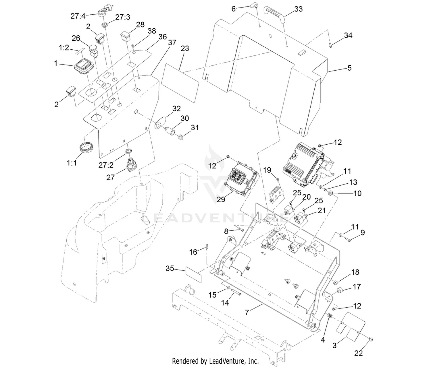 4 Wheel Drive Module Control and Relay Assembly