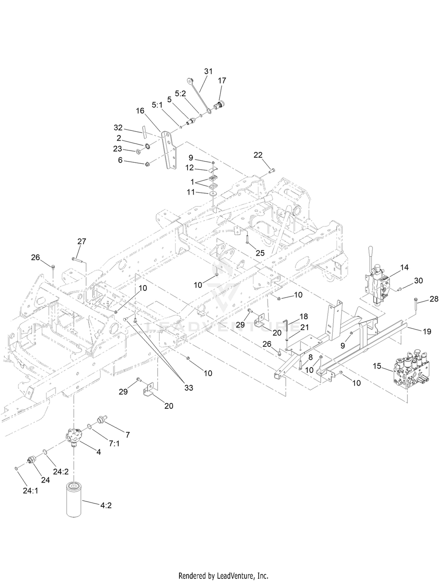 Manifold, Filter and Auxiliary Valve Assembly