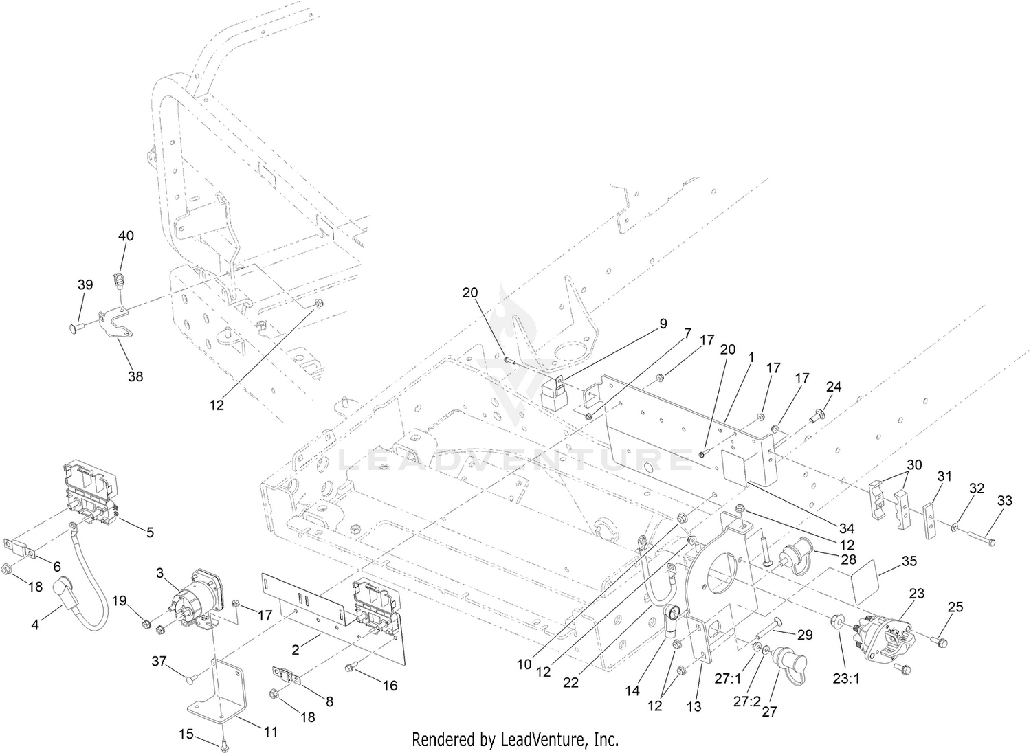 Rear Electrical Component Assembly
