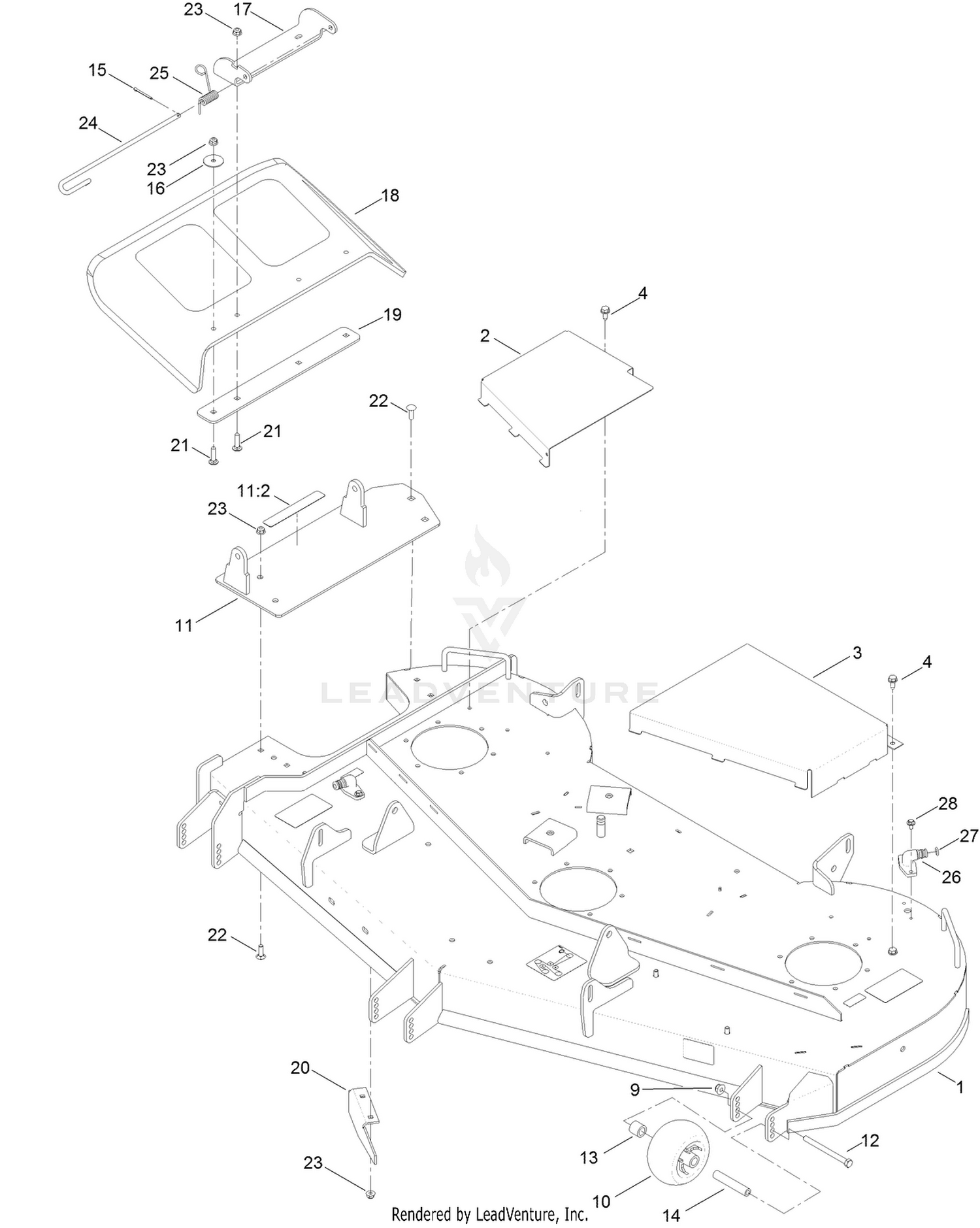 54 Inch Deck Assembly