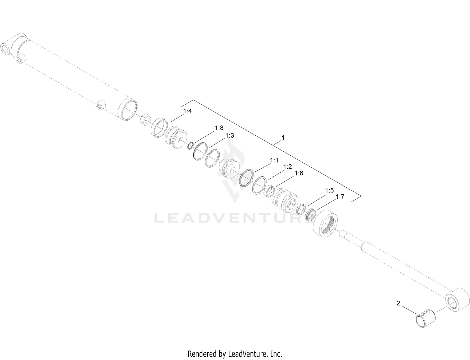 Hydraulic Cylinder Assembly No. 114-5685