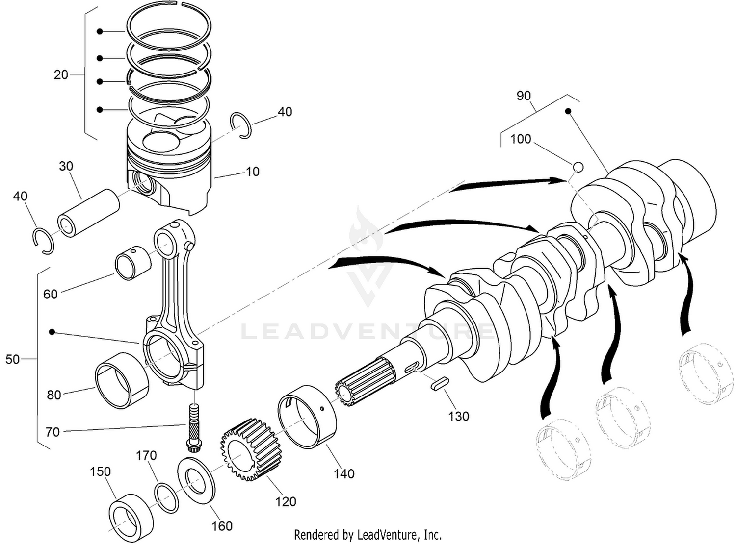 Piston and Crankshaft Assembly