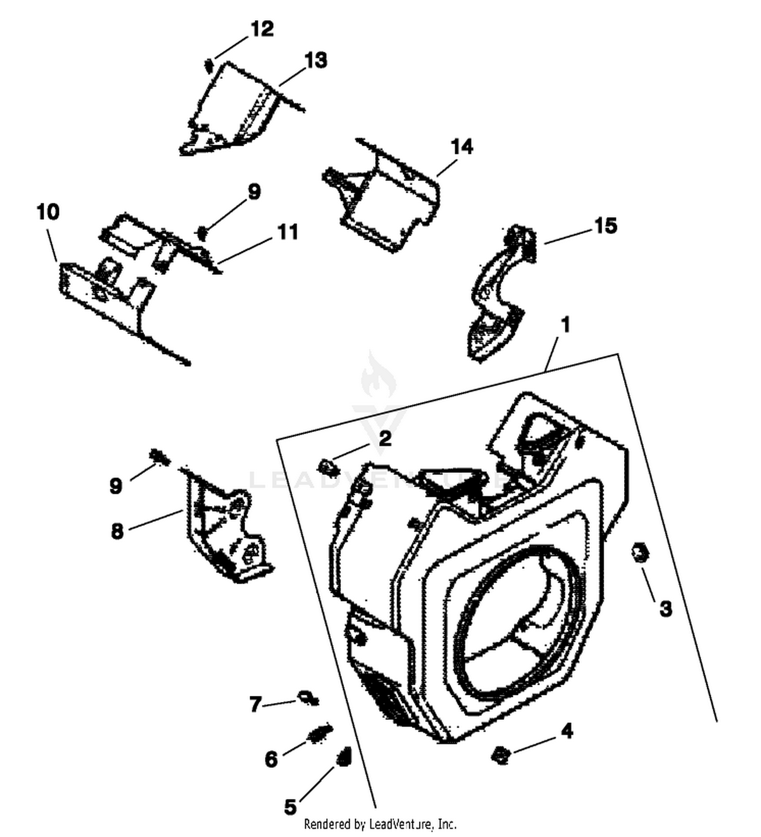 ENGINE KOHLER MODEL CH20S SPEC. NO. 64647 6
