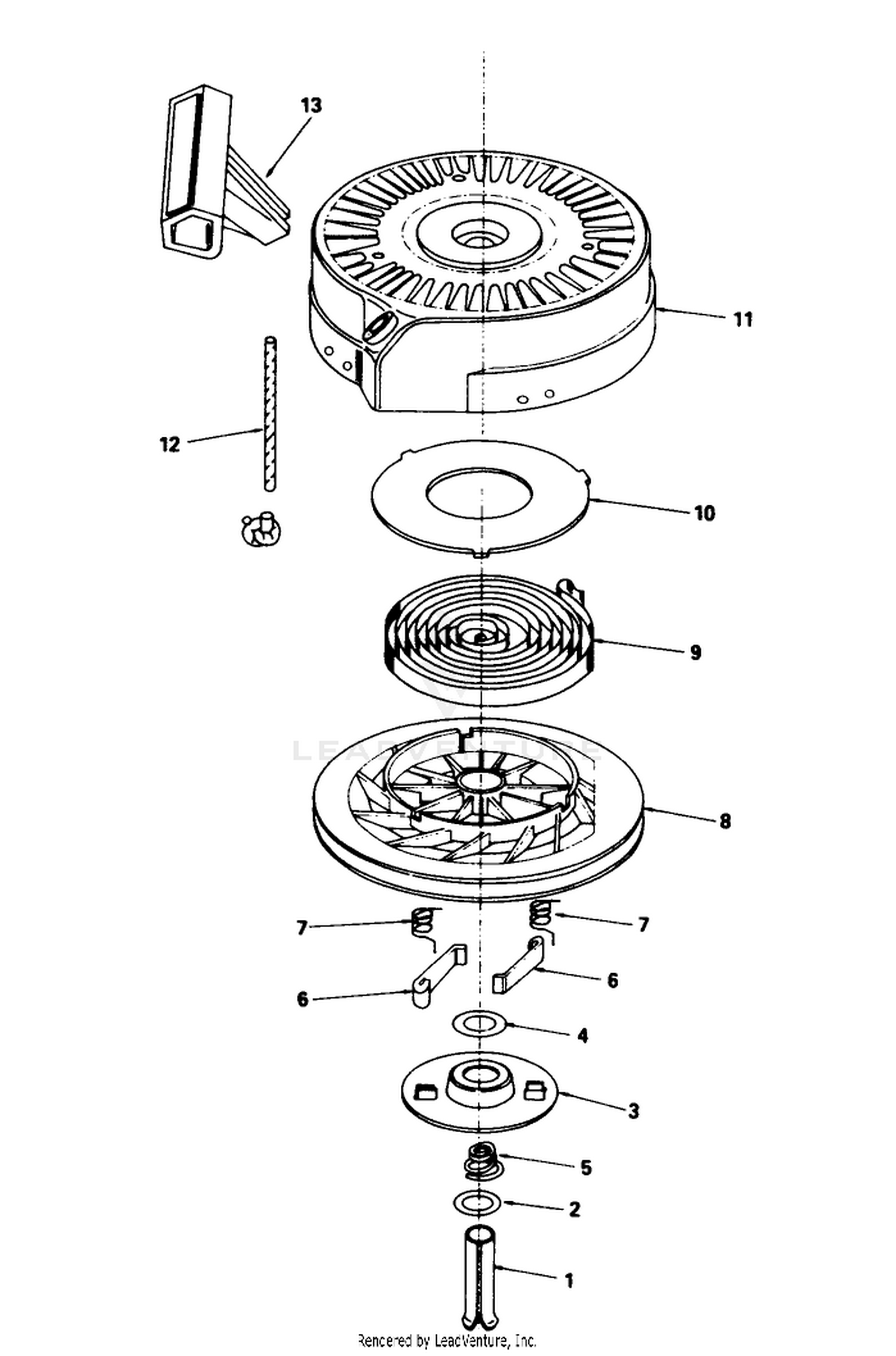 Rewind Starter No. 590621