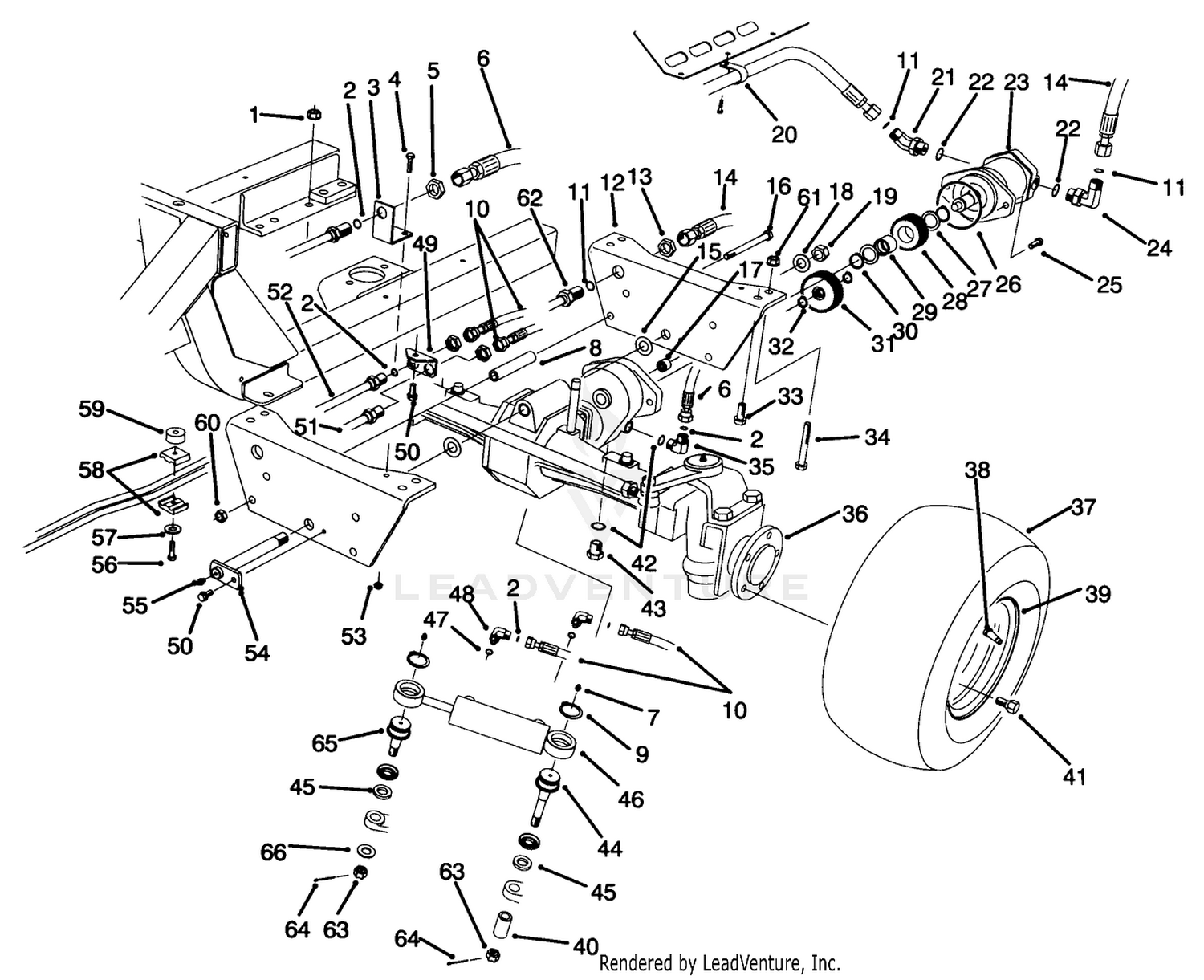 Rear Axle Assembly (model No. 30455)