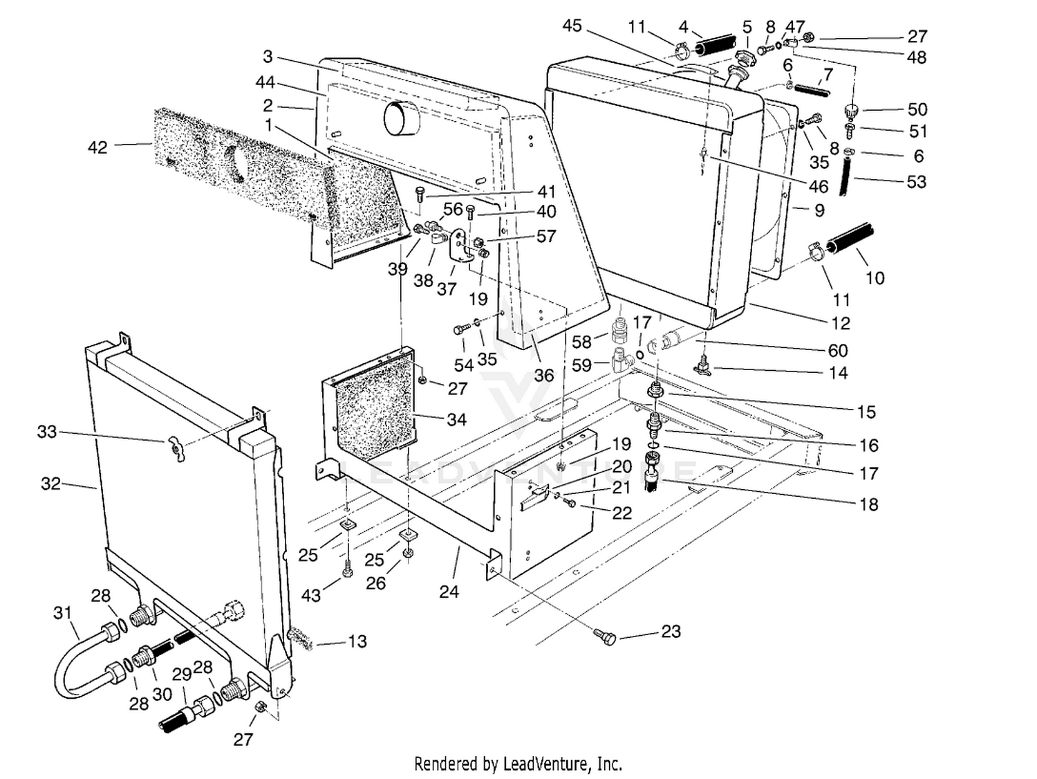 Radiator  Oil Cooler Assembly