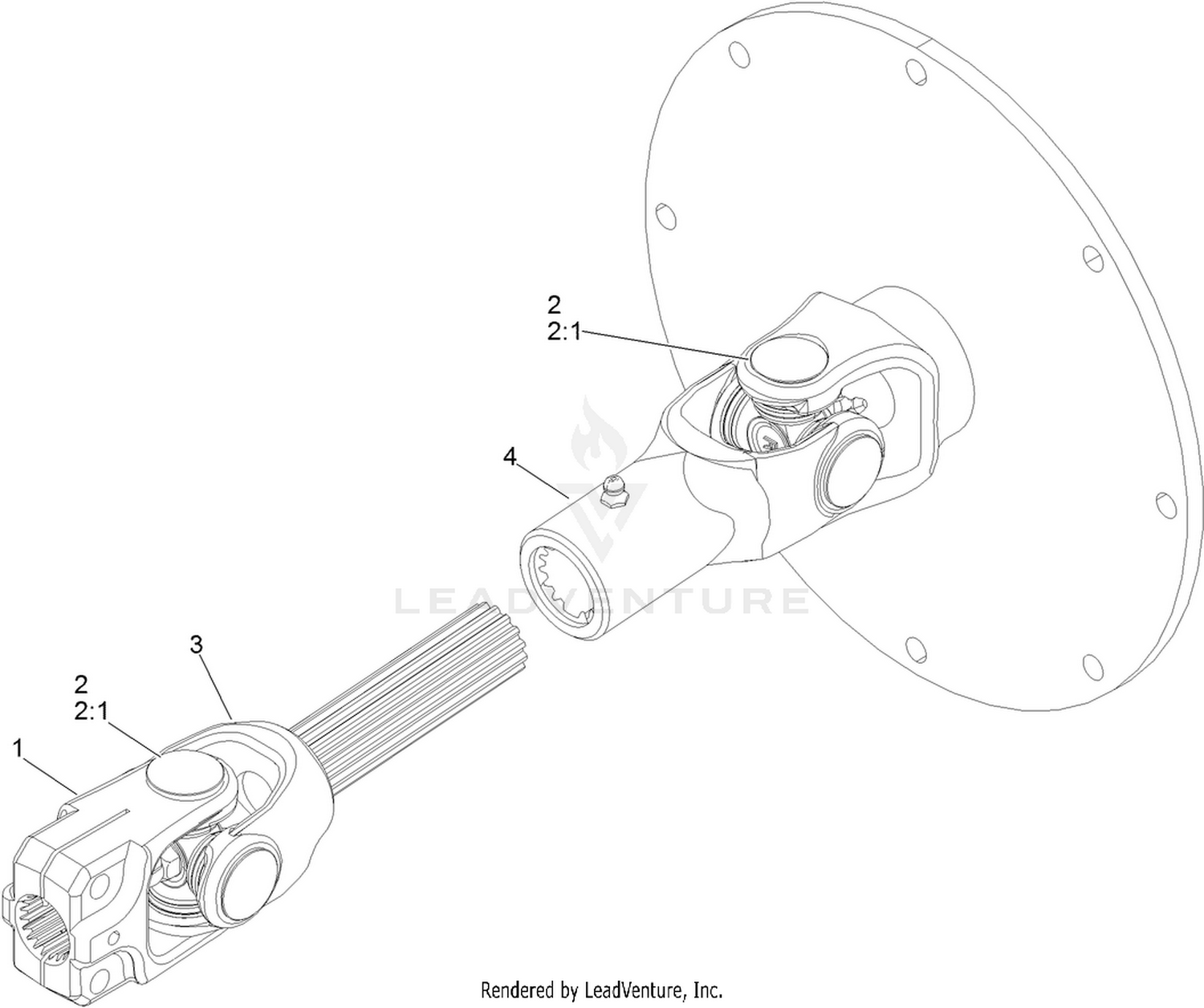 Drive Shaft Assembly No. 120-3756