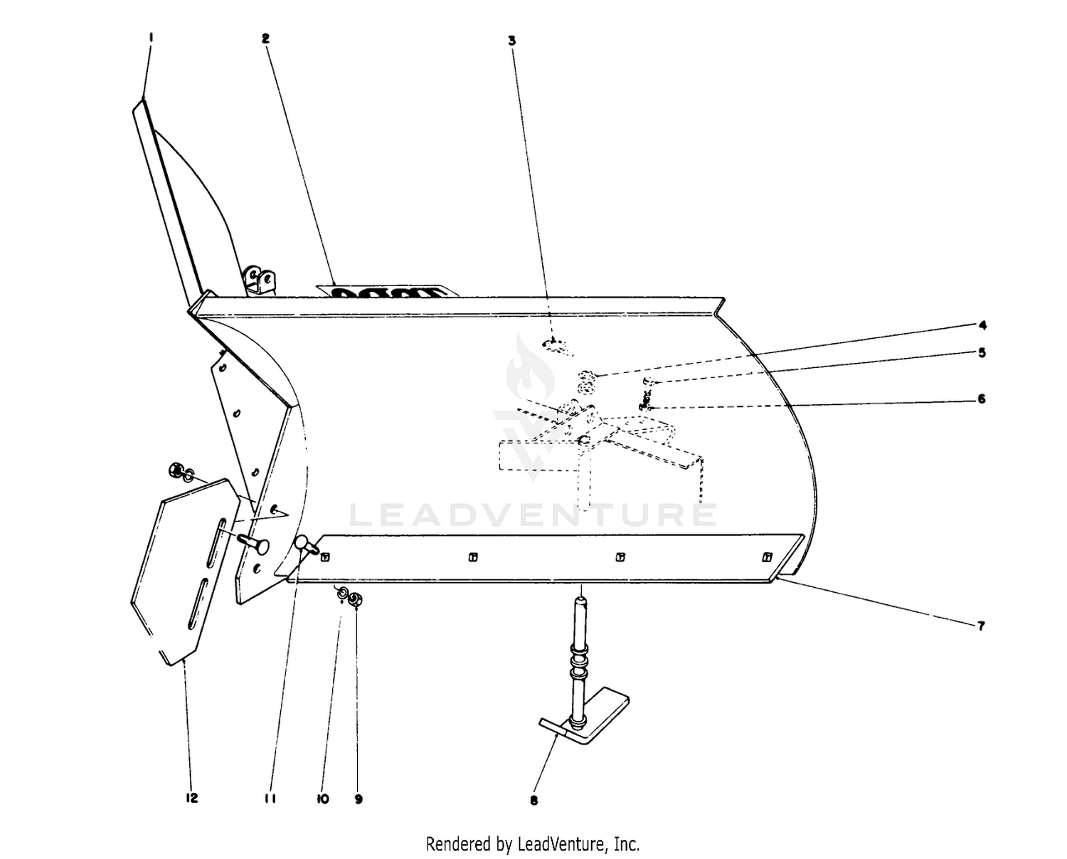 V-Plow Model No. 30750 (optional)
