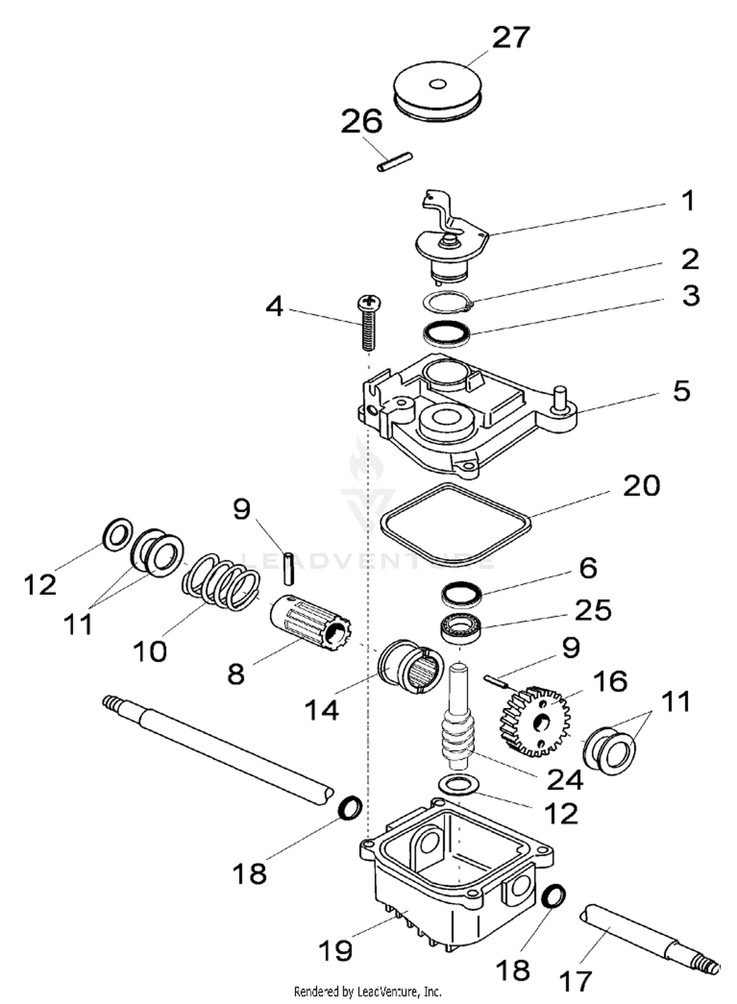 Gearbox Assembly p/n 106-4765
