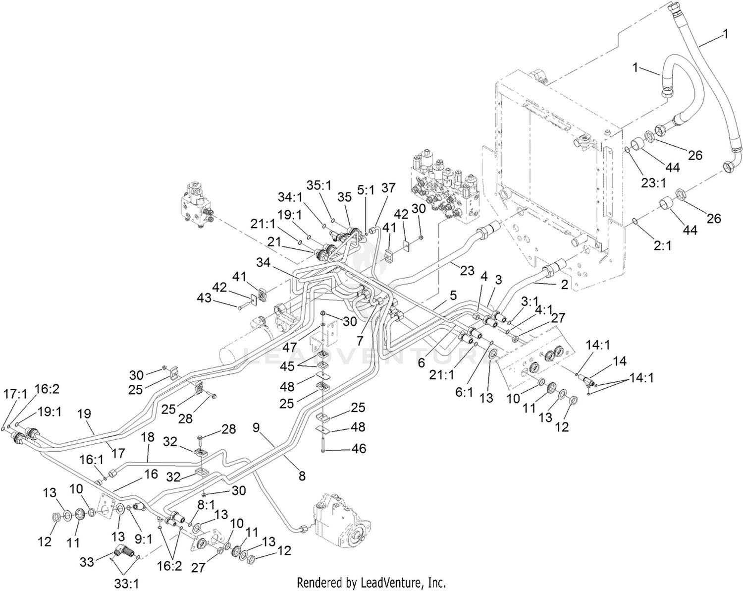 Hydraulic Mow Circuit Assembly