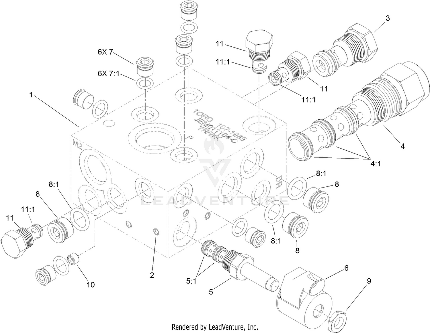 Traction Manifold Assembly No. 107-1985