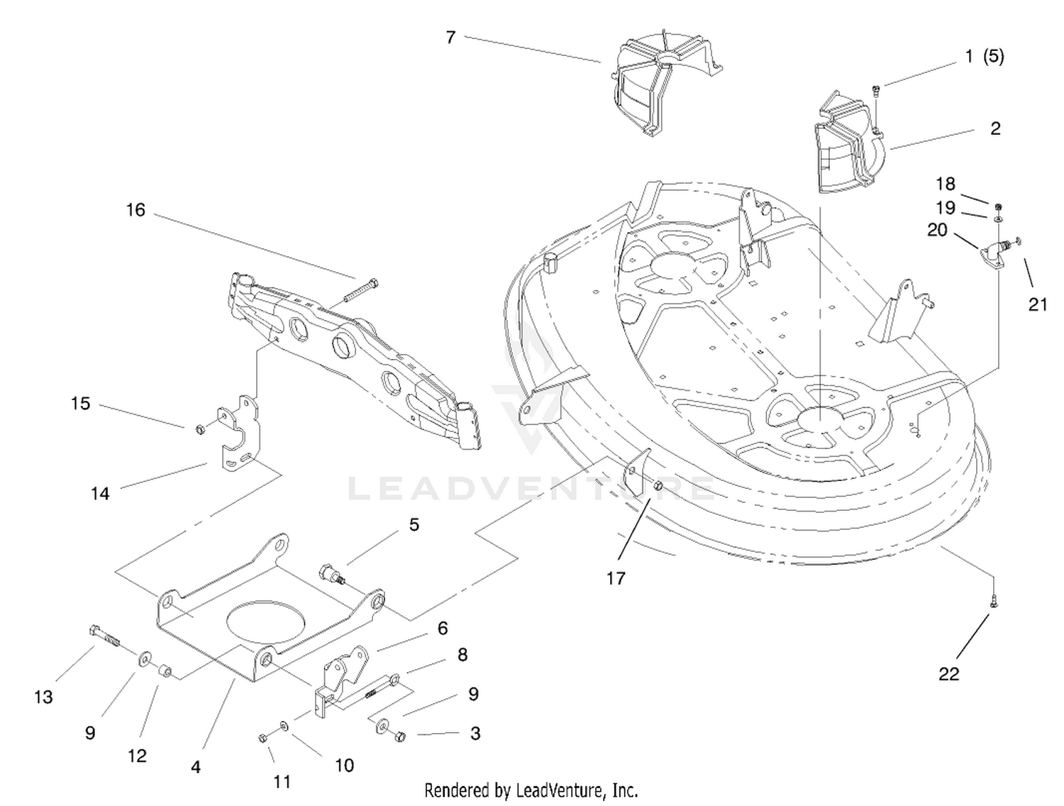 Suspension Assembly (38" Cutting Unit)