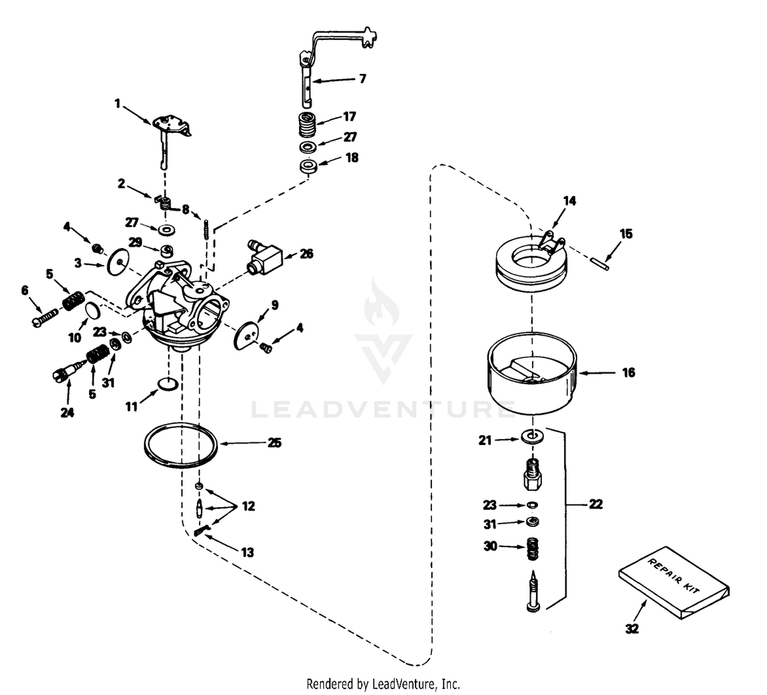 Carburetor Assembly No. 631921