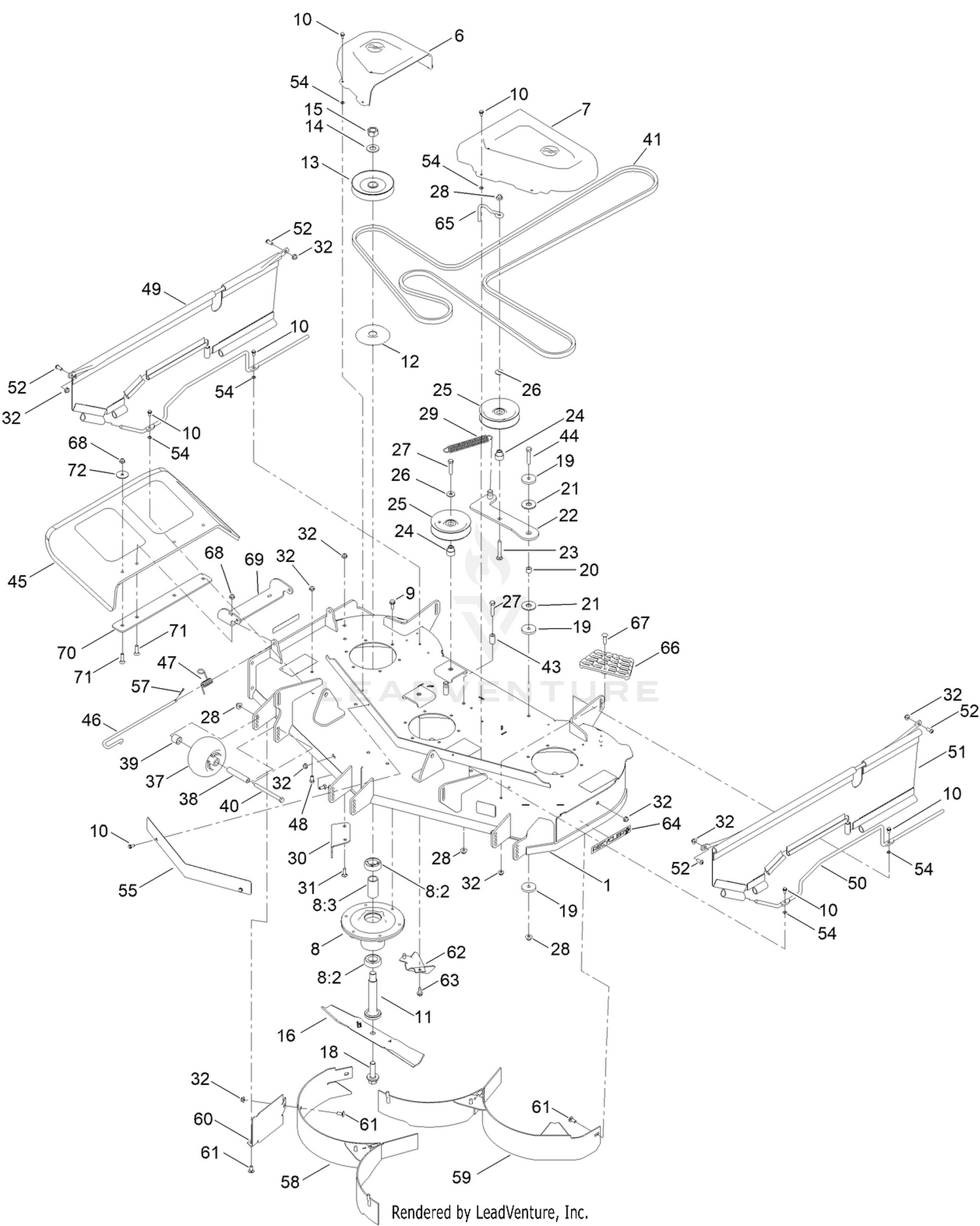 48in Deck Assembly
