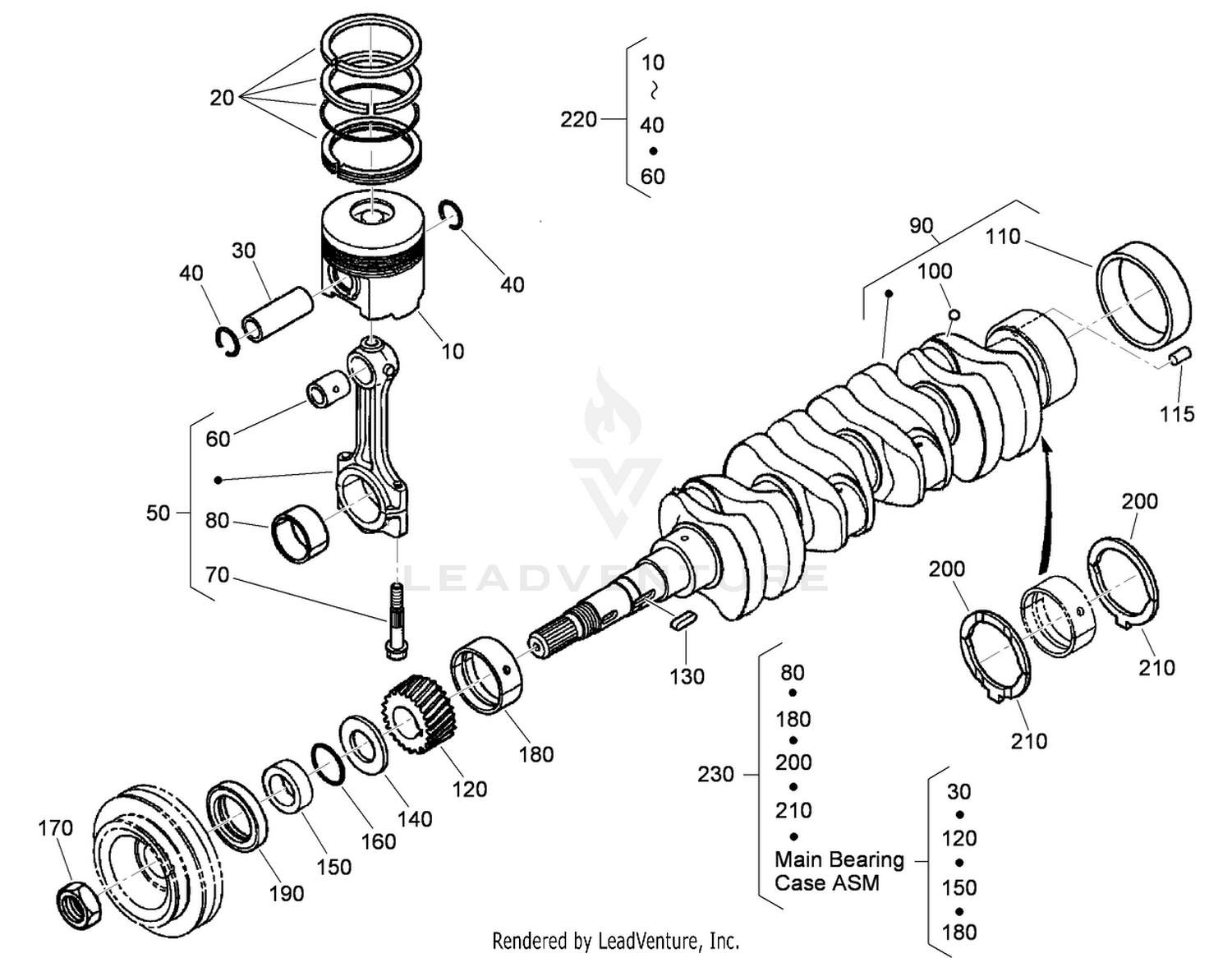 Piston and Crankshaft Assembly
