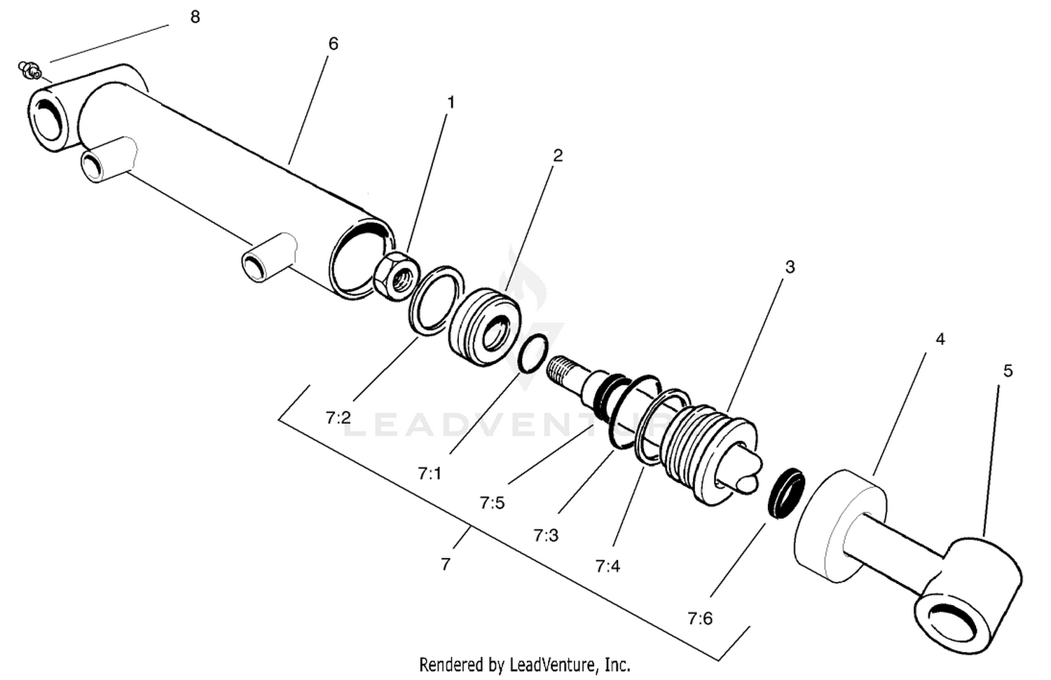 Hydraulic Cylinder Assembly No. 93-9310