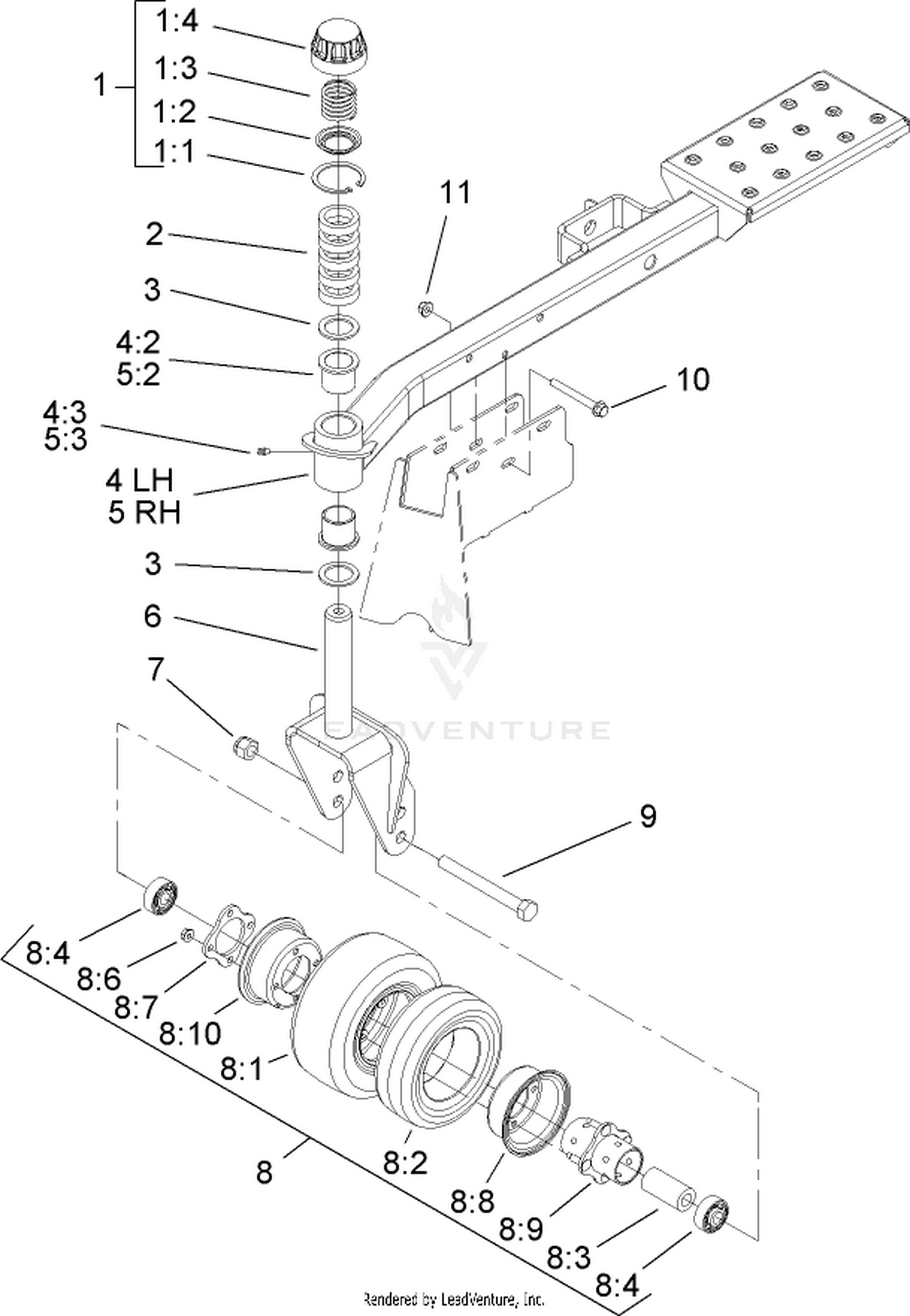 Caster Arm Assembly