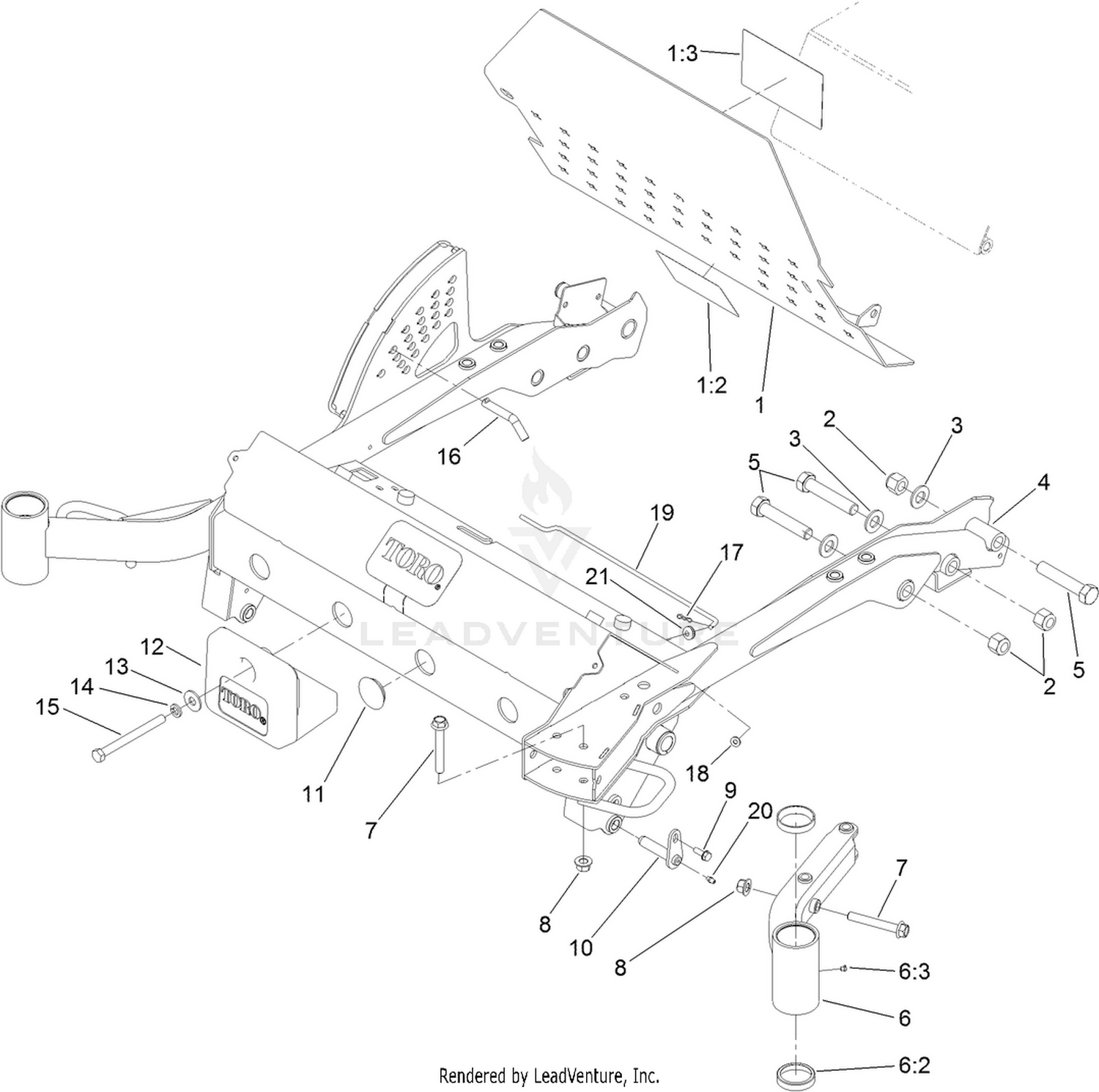 Floorplate and Carrier Frame Assembly