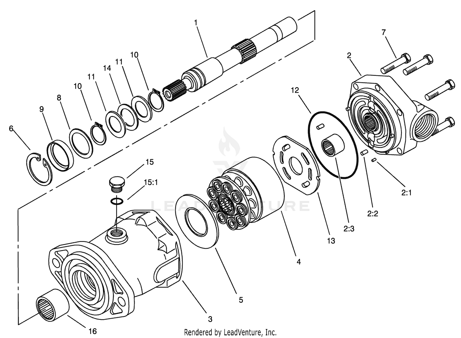 Piston Motor Assembly No. 105-1218