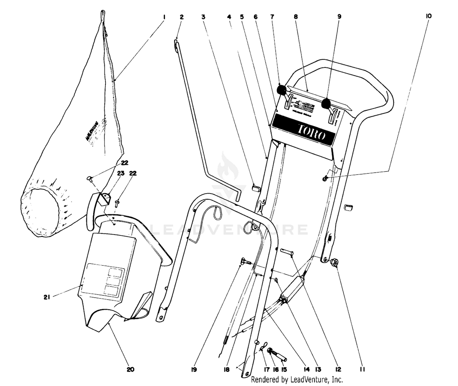 Handle Assembly Model No. 21610