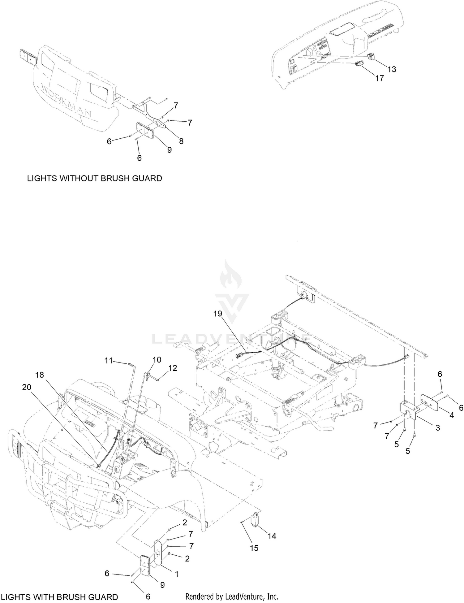 Brake and Signal LED Light Kit  Assembly No. 145-2082