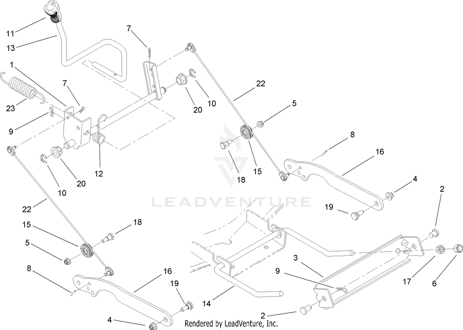 Deck Lift Arm Assembly
