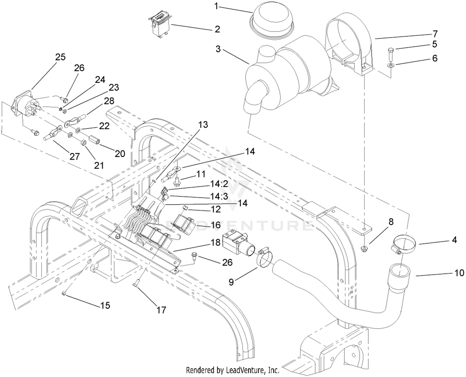 Wire Harness, Air Cleaner and Hose Assembly