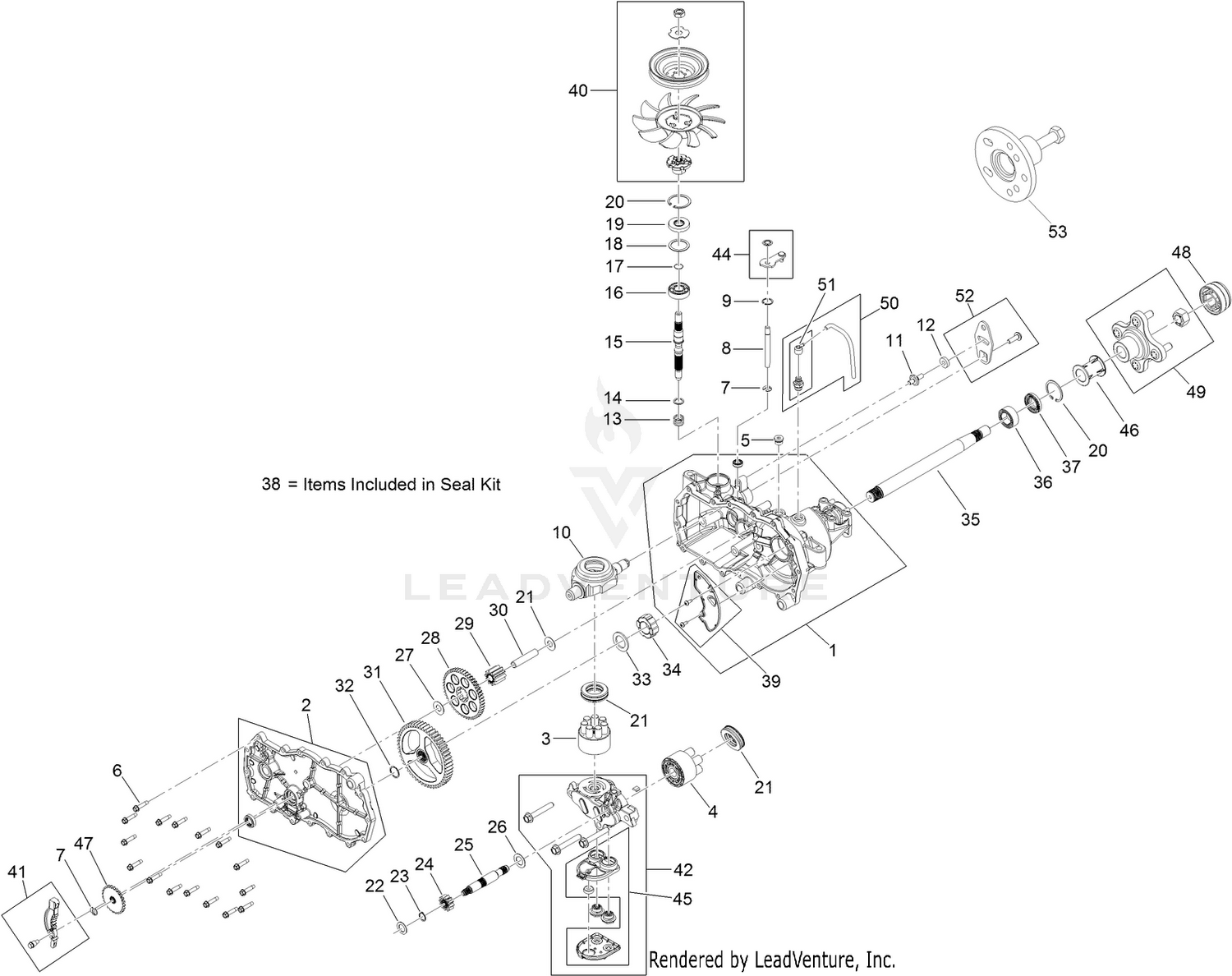 LH Transaxle Assembly No. 131-3640