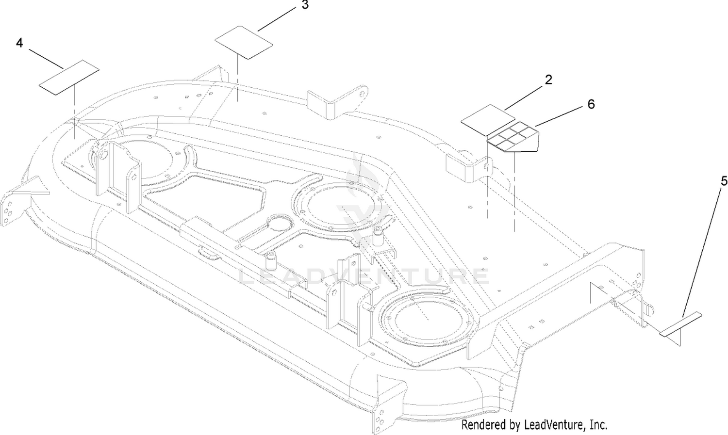 Deck Decal Assembly No. 108-8573