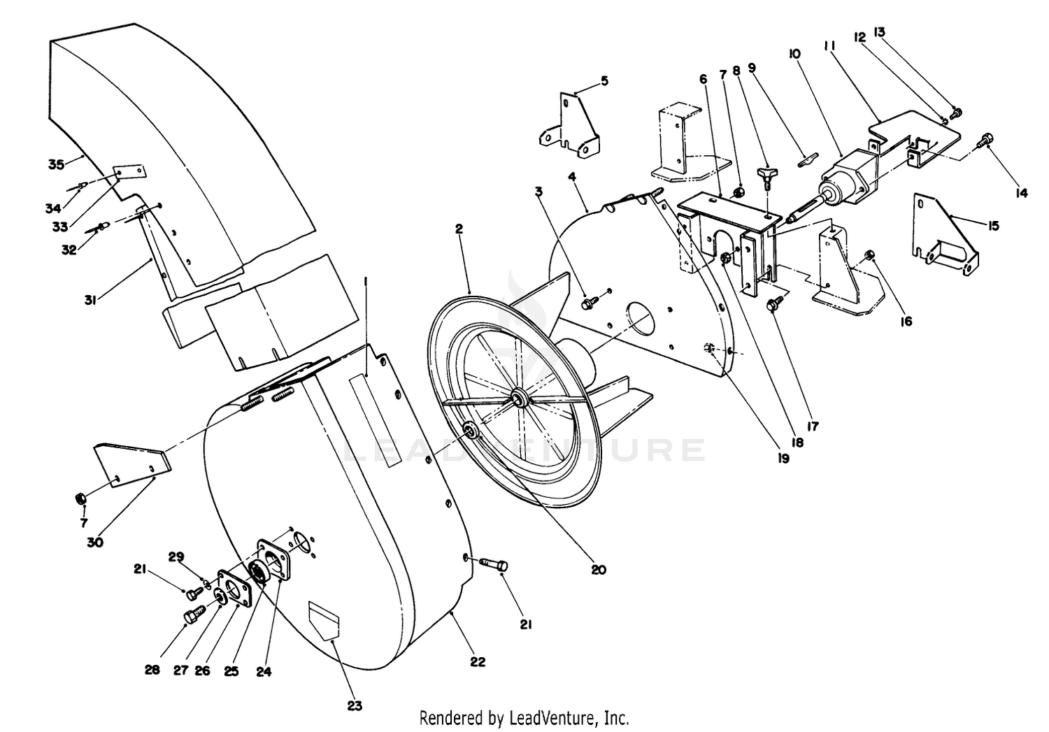 62" BLOWER KIT MODEL NO. 30503 (OPTIONAL)
