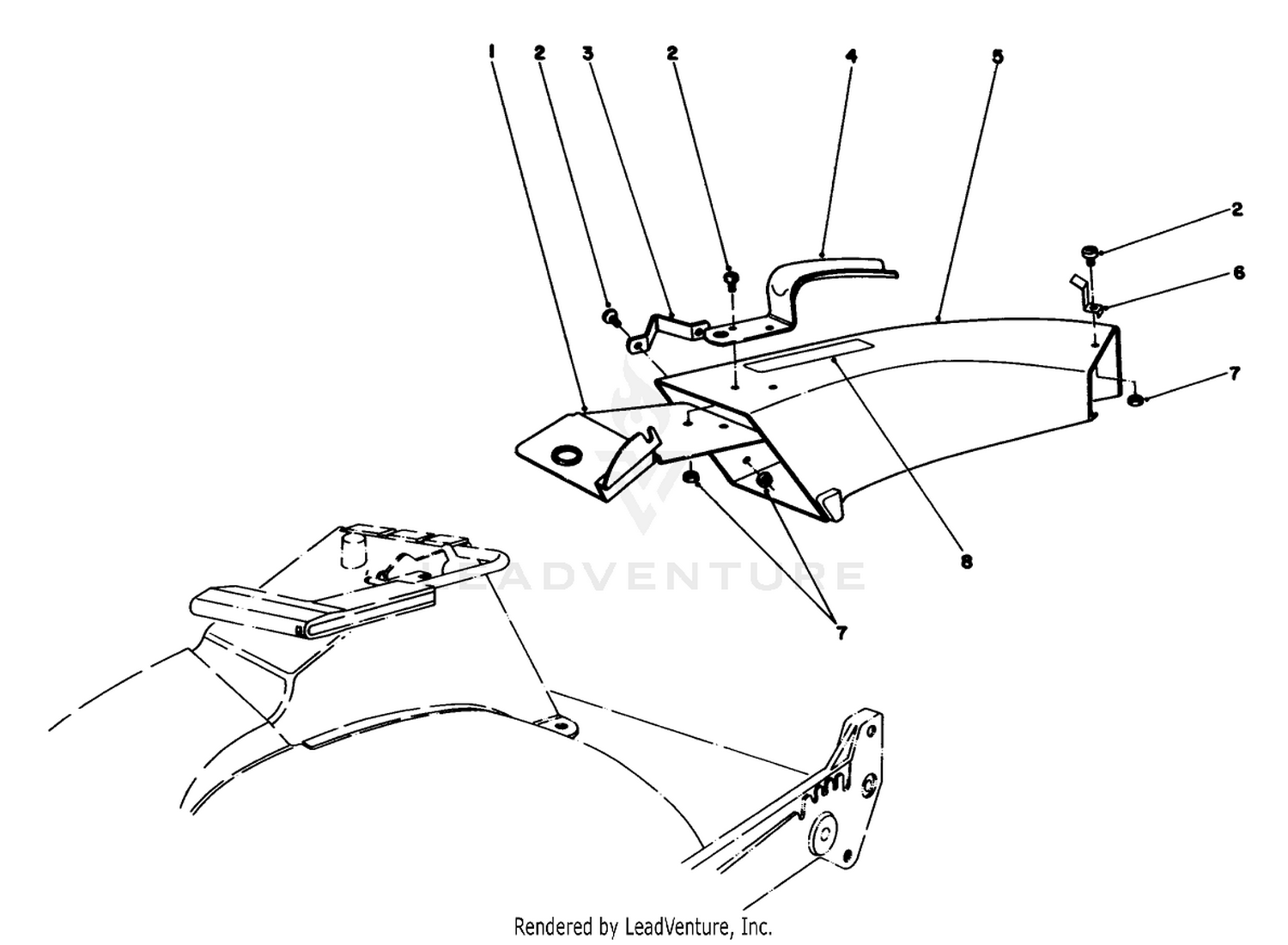 Side Discharge Chute Model No. 59108 (optional)